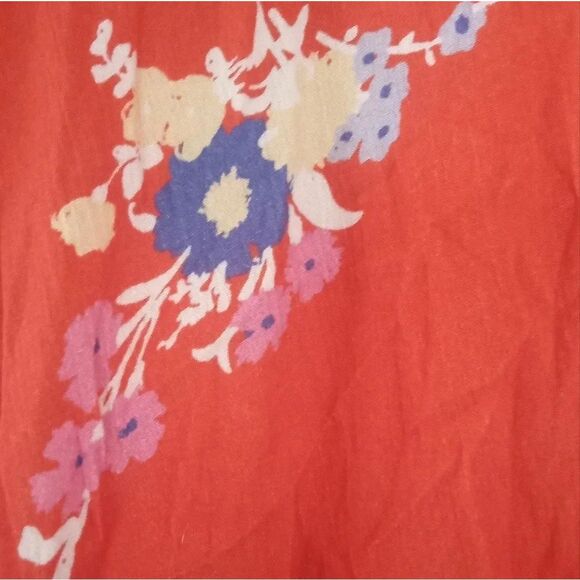 Mod Cloth Breezy Tendency Crop Top Floral Tie Front Oversized Drapey Size 2X - Picture 5 of 10